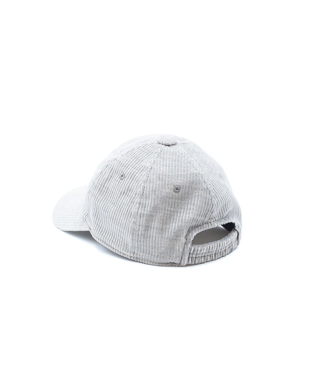 DORIA 1905 White Neutrals Ribbed Velvet Baseball Cap for men