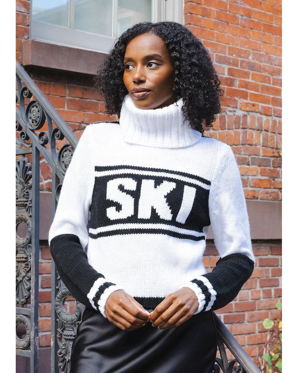 Ellsworth & Ivey Black Jade Turtleneck Sweater