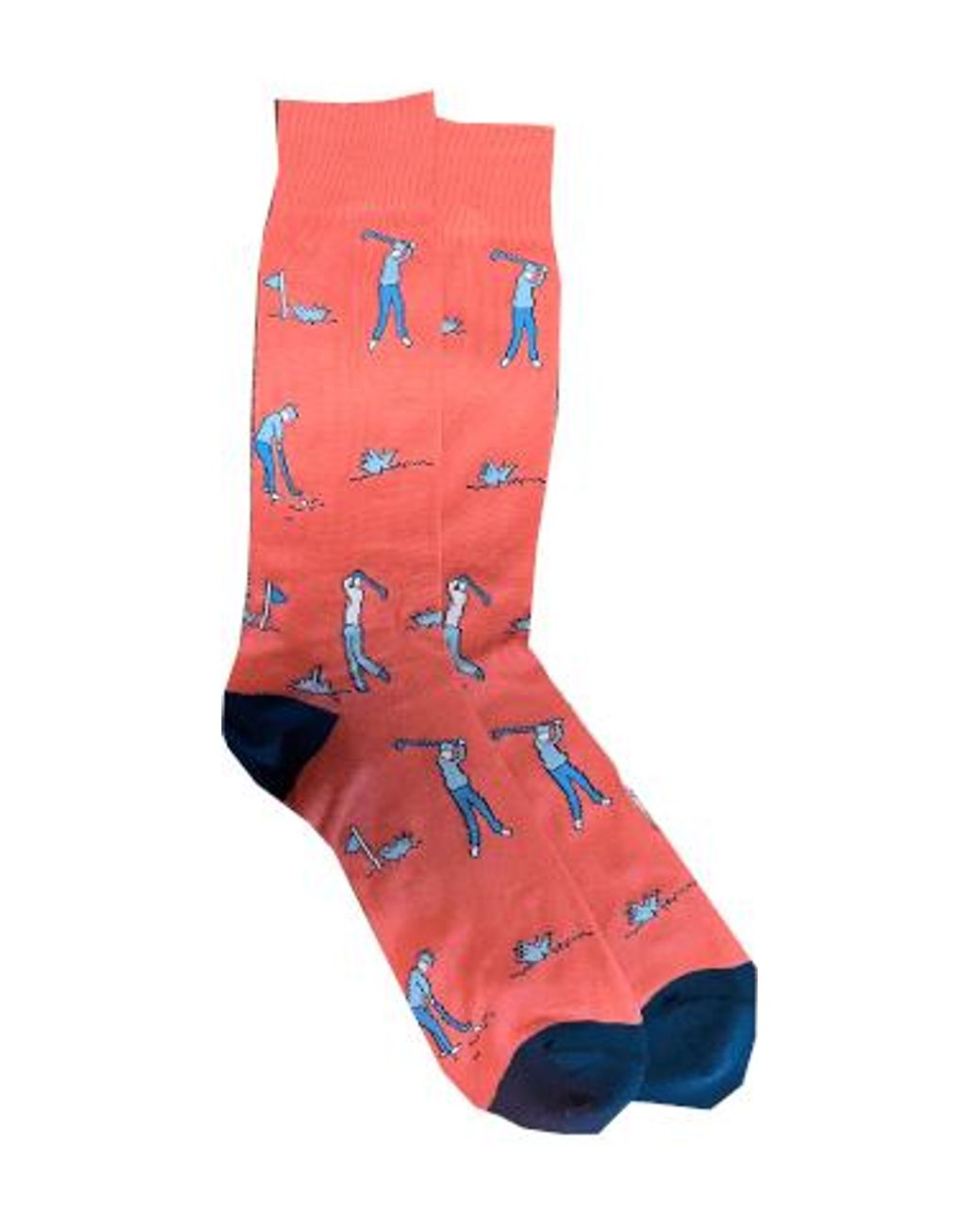 Lazyjack Press Orange Foreplay Socks for men