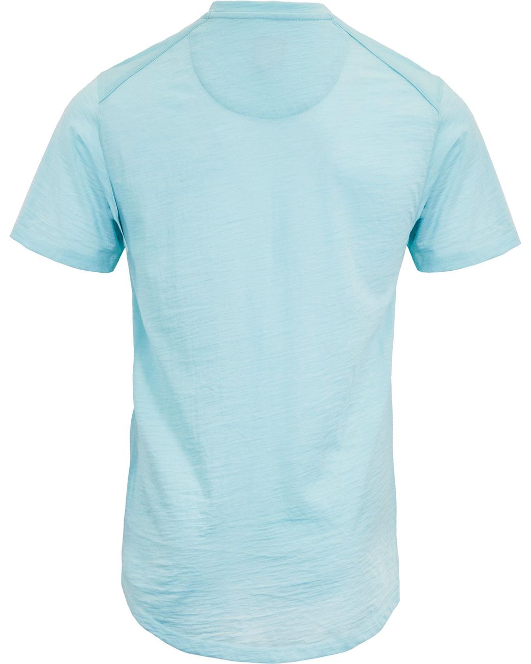 Lords of Harlech Blue Cassius Merino Jersey Crew Neck Shirt for men