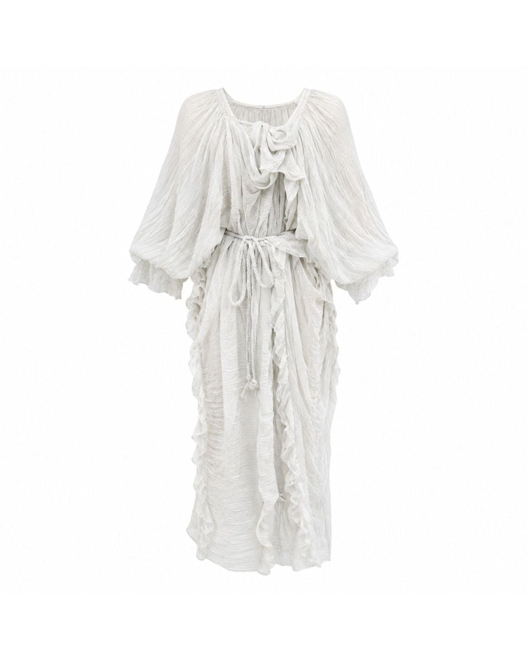 Miro Misljen White Zephyr Cloud Dress