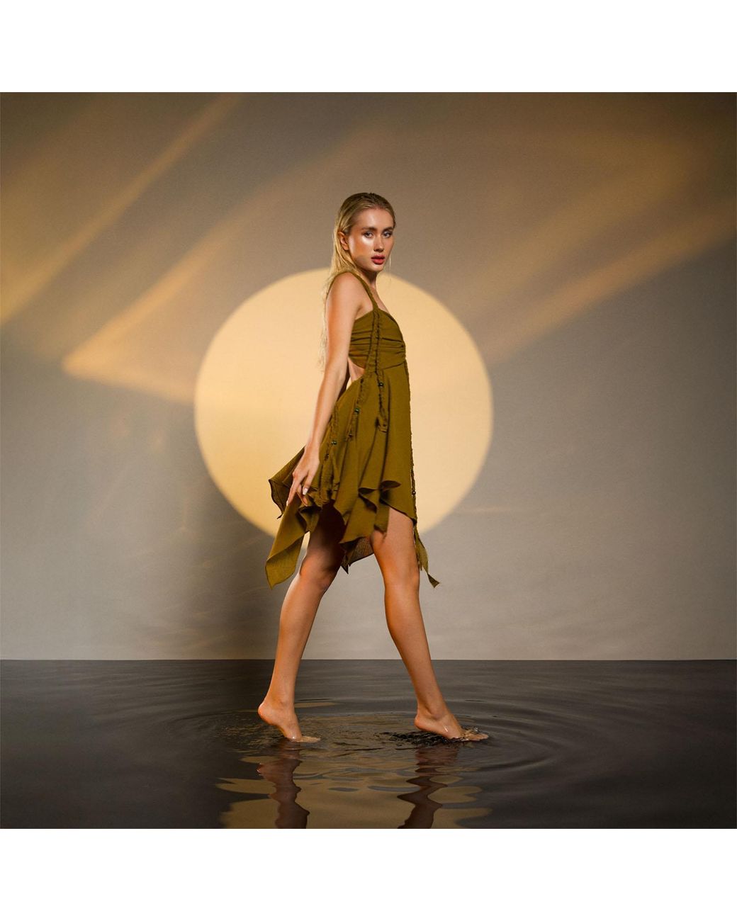 Zhenabia Brown Ninsun Dress