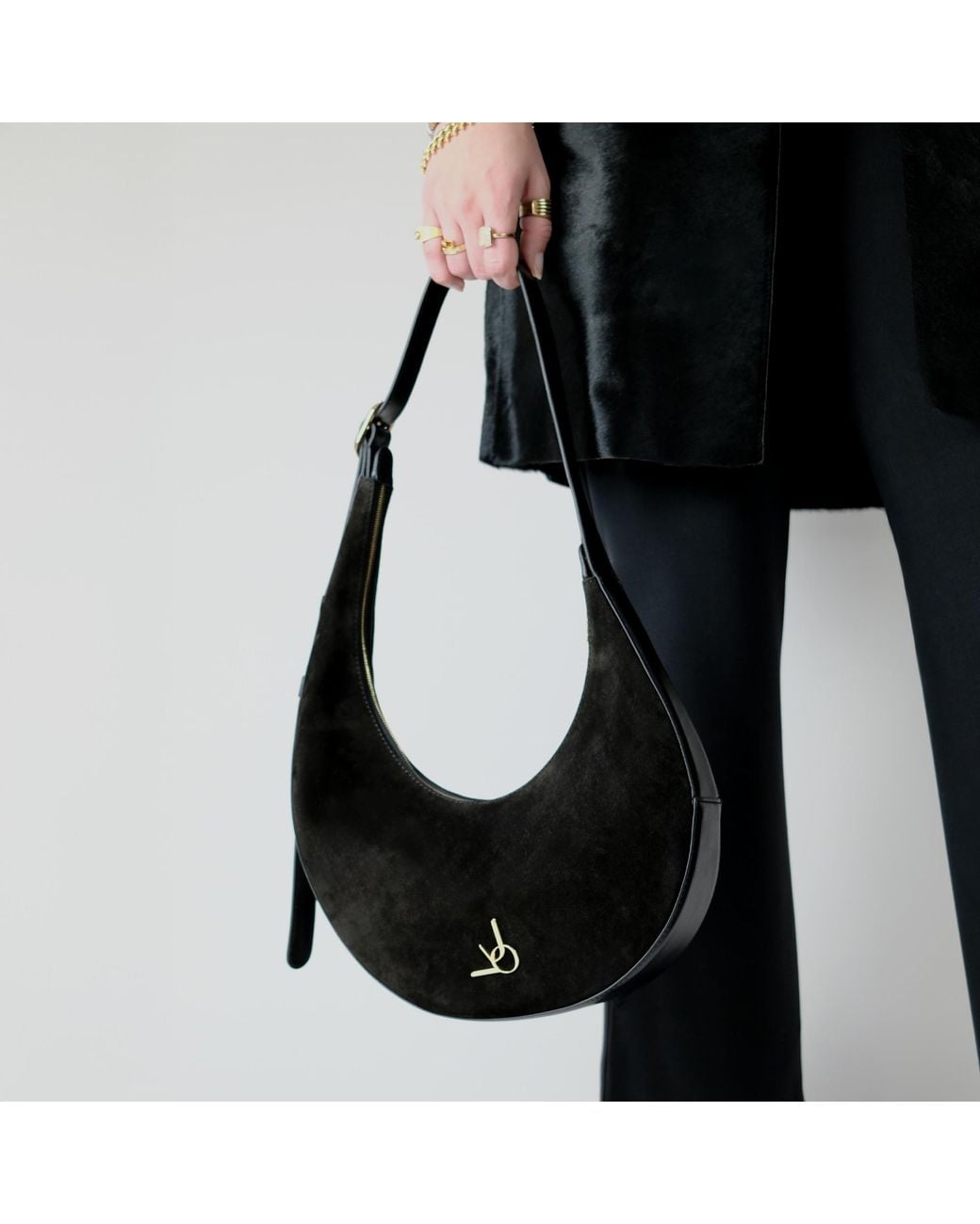 Jovie Black J Suede
