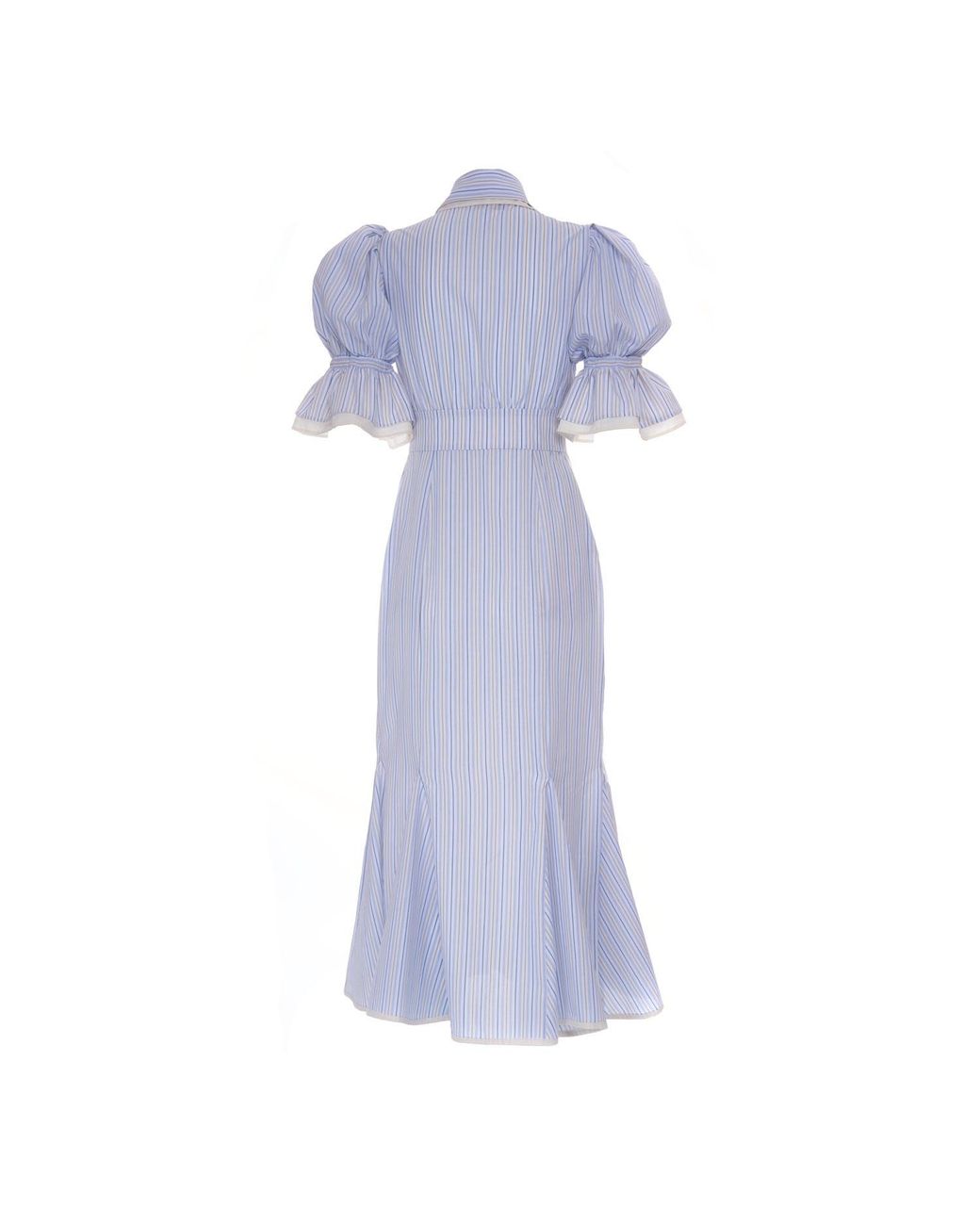 Sofia Tsereteli Purple Cotton Midi Chemise