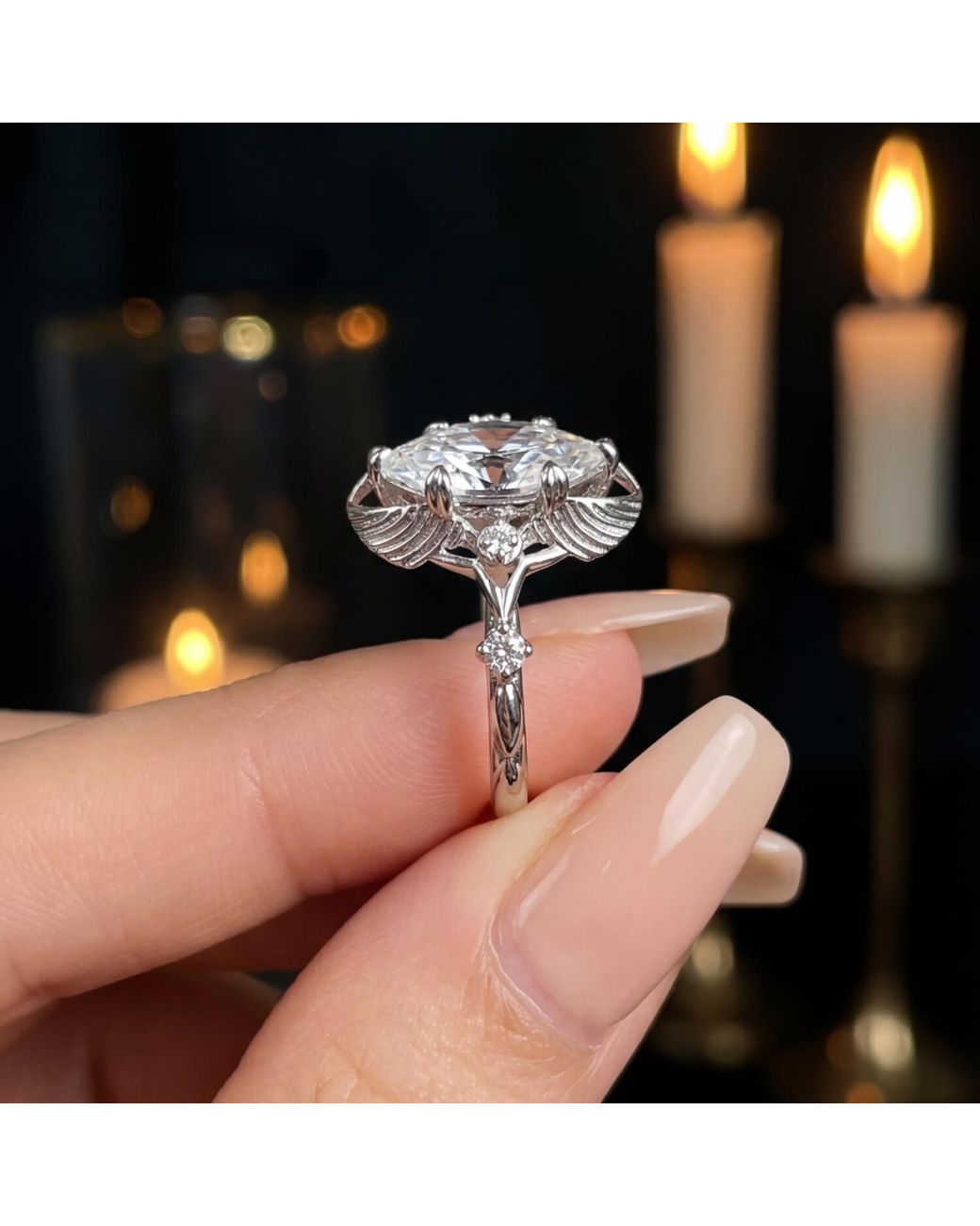 Azura Jewelry New York White Winged Seeker Ring