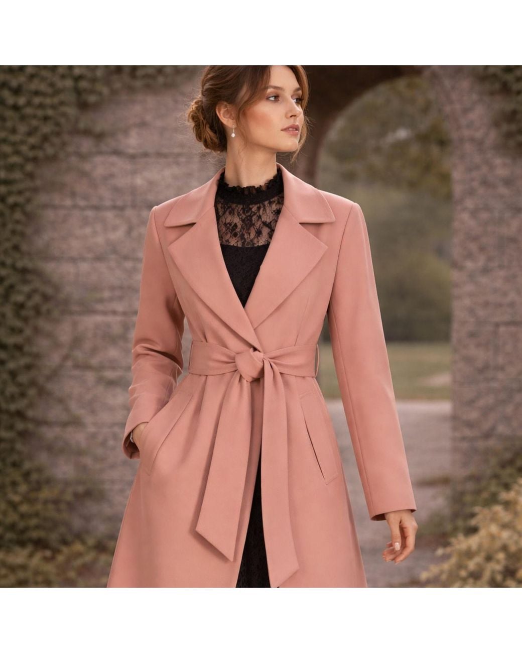 NUMBAT Pink Neutrals Elspeth Cotton Midi Coat