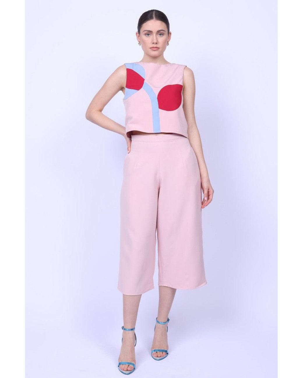 Mary Dickow Pink Nia Cullotes-Baby