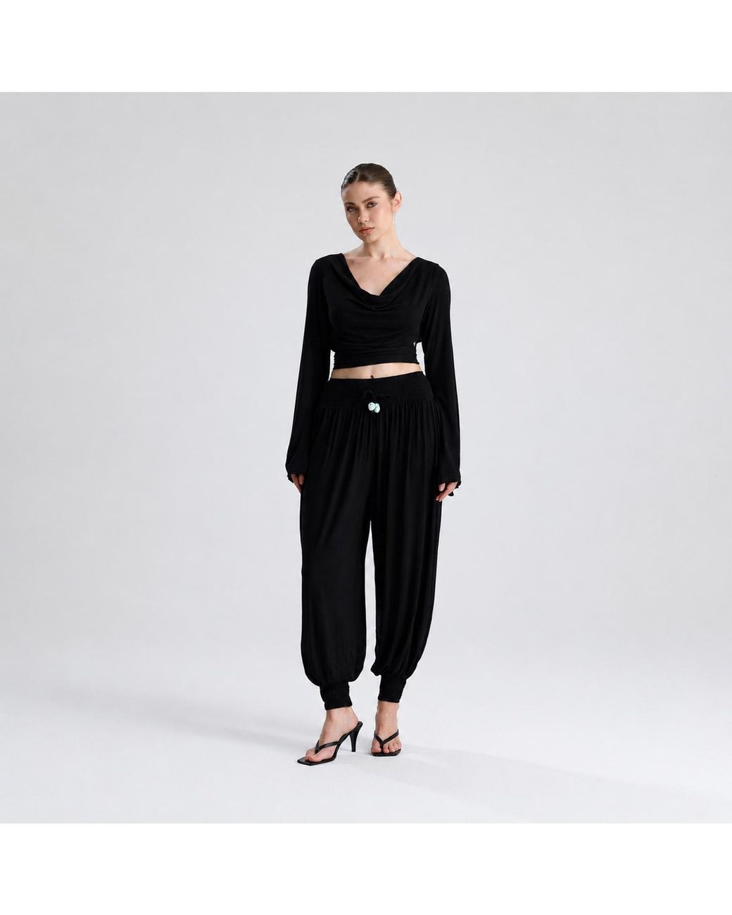 Maison De Gala Black Valerie Noir Drape Set