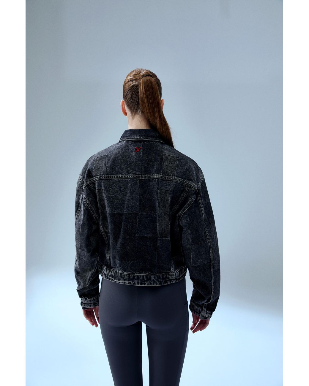 Pcfg Black Your Itch Colorblocked Denim Jacket