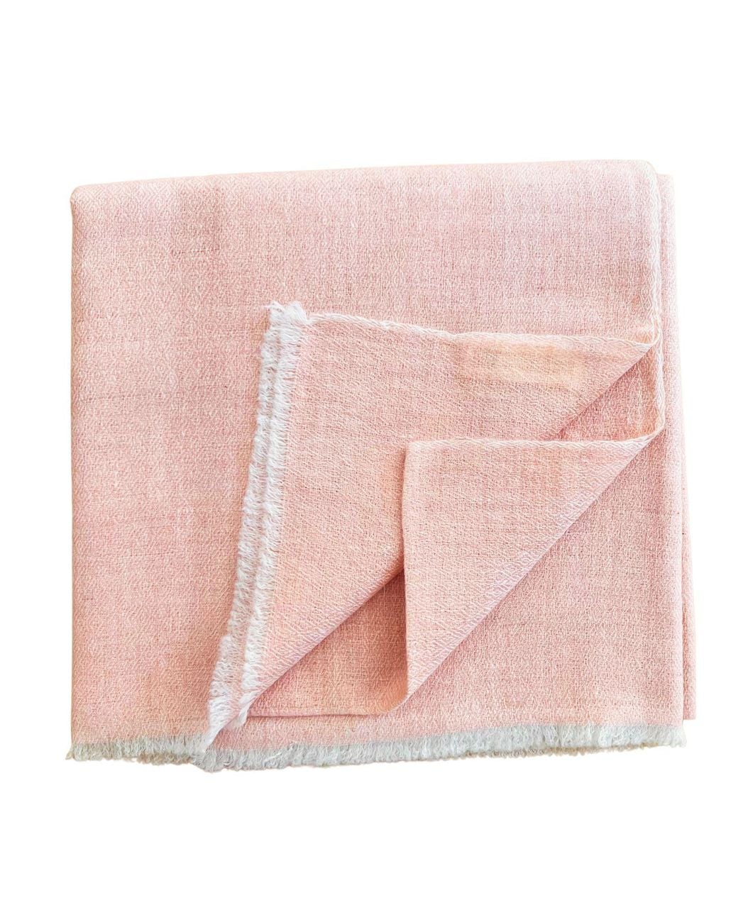 Heritagemoda Pink Neutrals Handmade Soft Nude Blush Pure Pashmina Cashmere Scarf From Kashmir