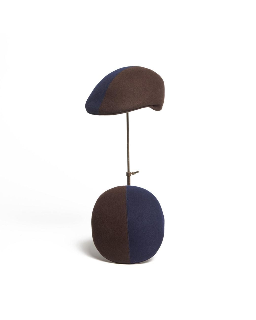 Dasmarca Hats Brown Presley Two Tone Blocked Felt Cap for men