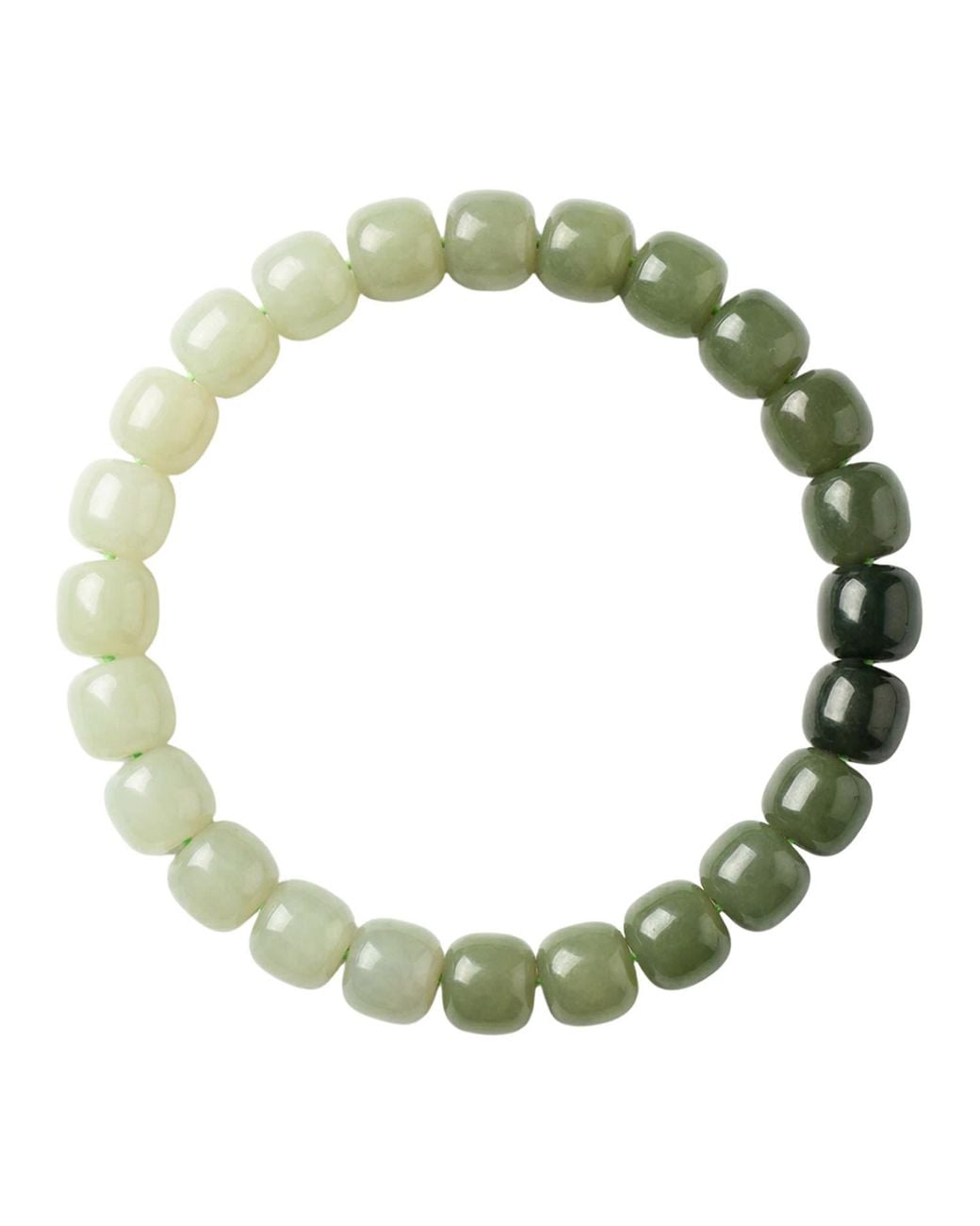 seree Green Ombre Beaded Jade Bracelet