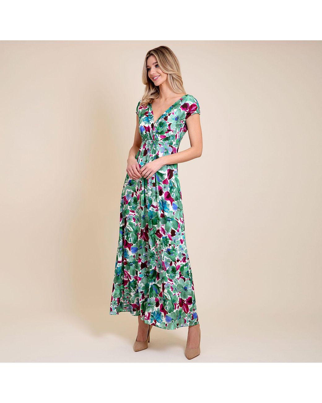 Alie Street London Green Sophia Maxi Dress