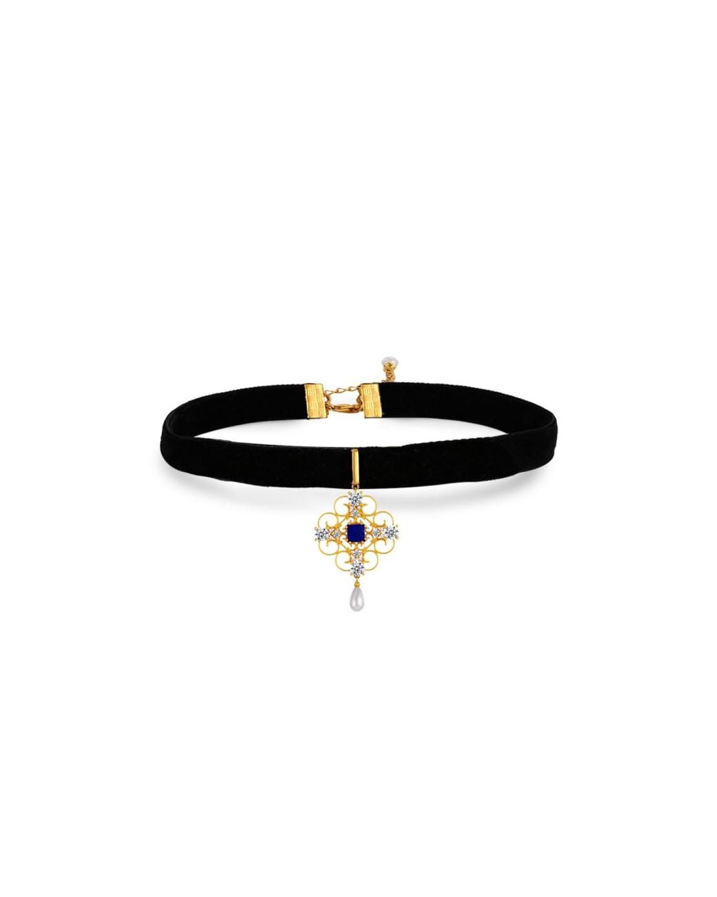 Retro Chic Black Orchid Dream Choker