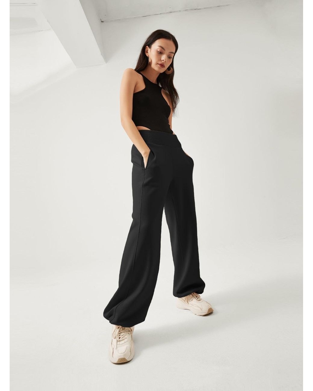 Supesu Natural Cubby Sweatpants, Wide Leg