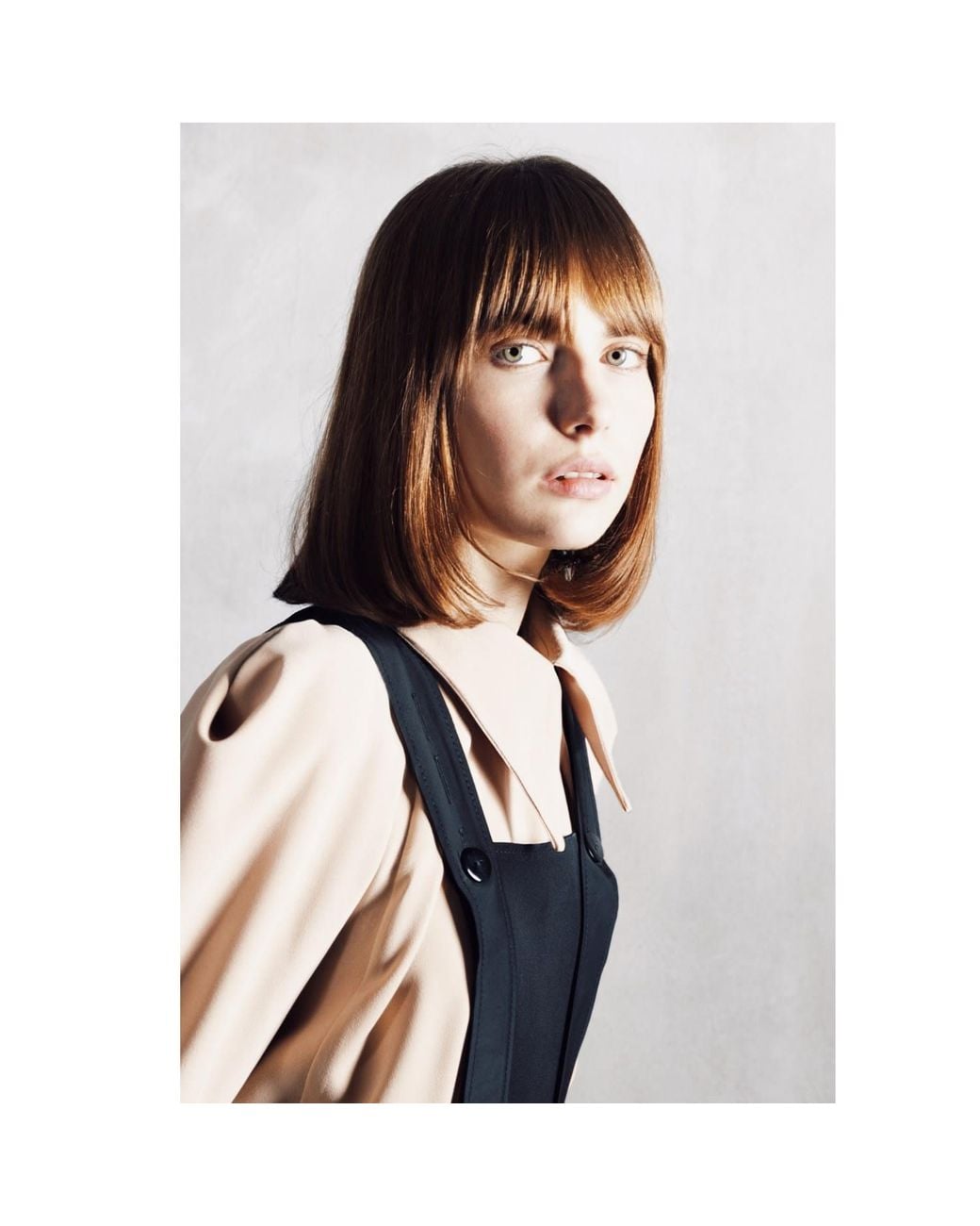 Julia Allert Black Midi Apron Dress With Adjustable Straps