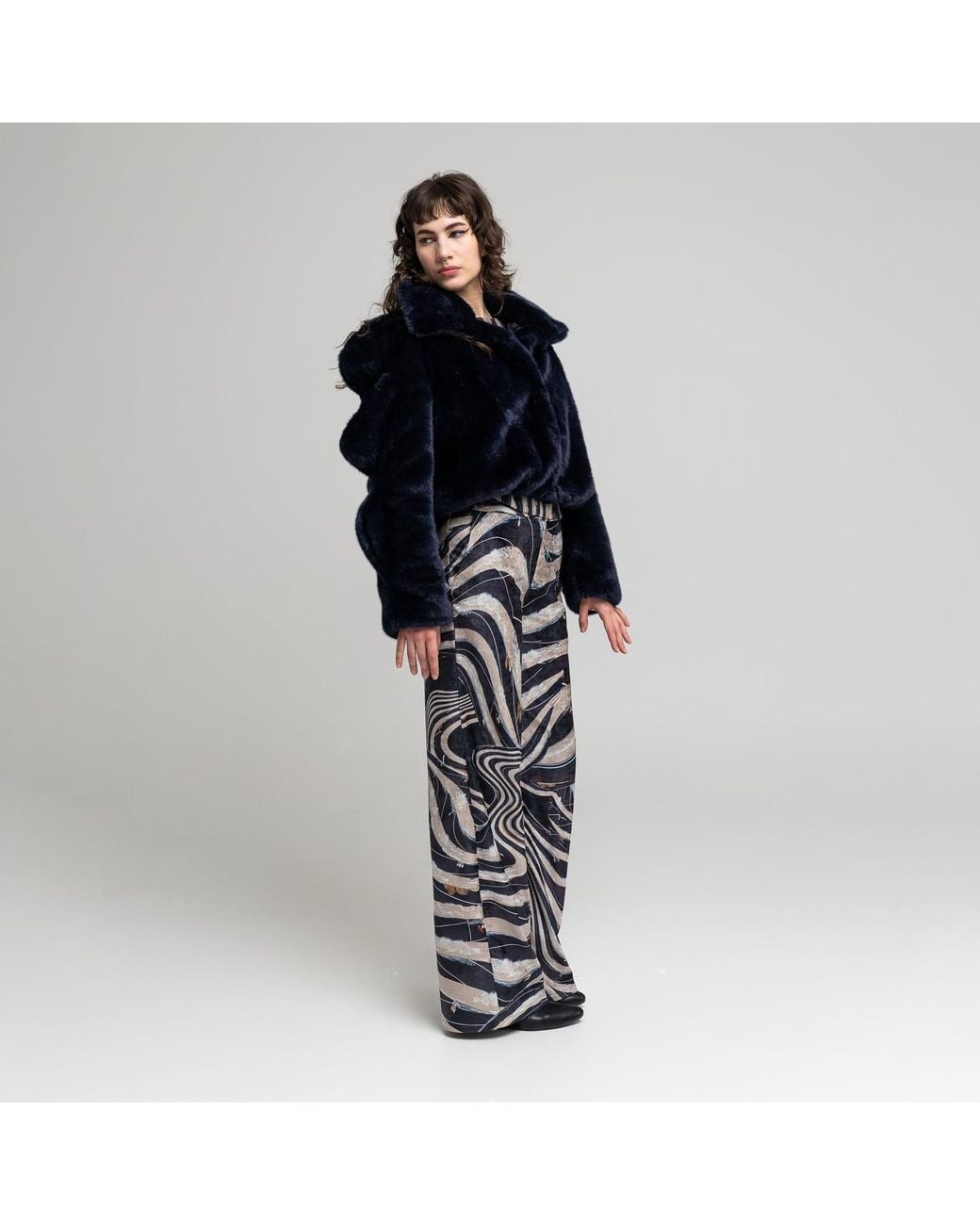 ARTISTA Blue Thia Mid-Rise Pants