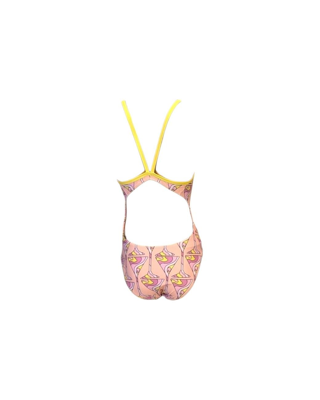 Julia Clancey Pink Miami Martini Swim Suit