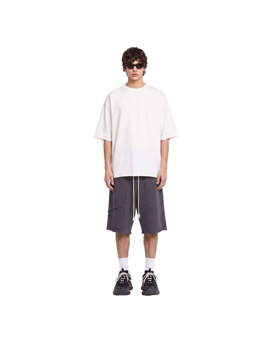 mysimplicated Gray Graphite Bermuda for men