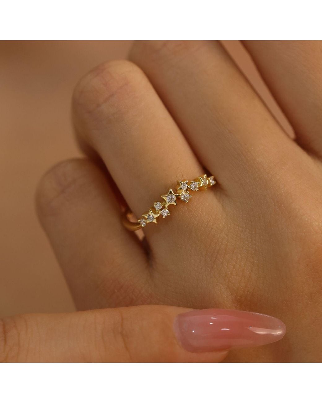 Azura Jewelry New York Metallic Starry Night Ring Vermeil