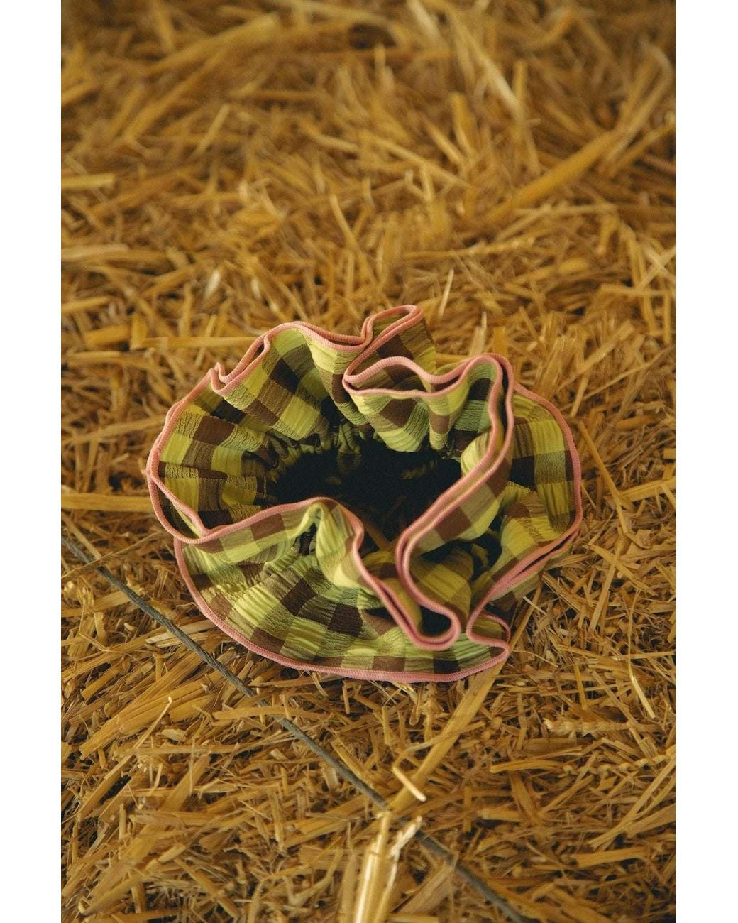 Wild Lovers Yellow Cabana Scrunchie