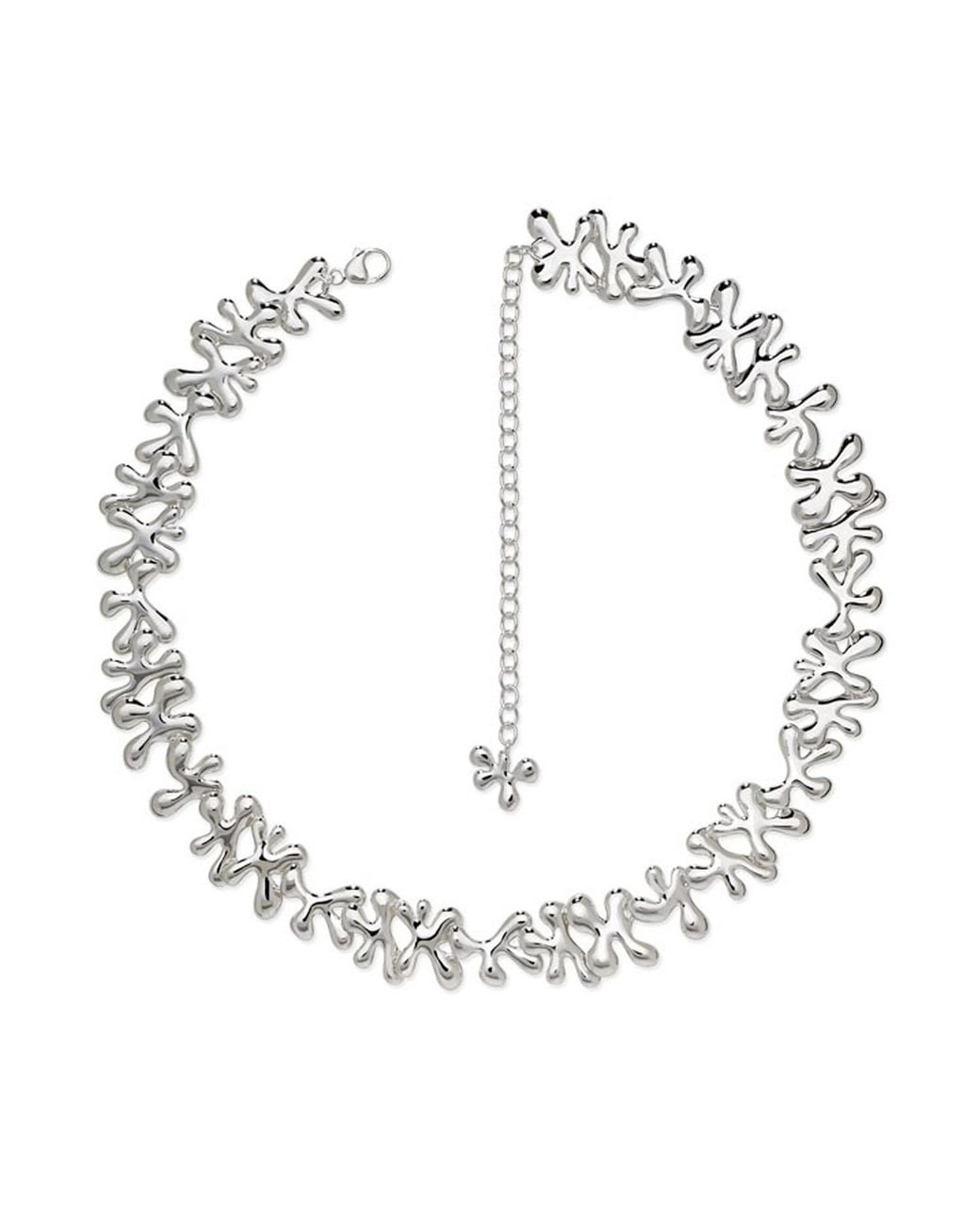 Lucy Quartermaine Metallic Sterling Continual Splash Necklace