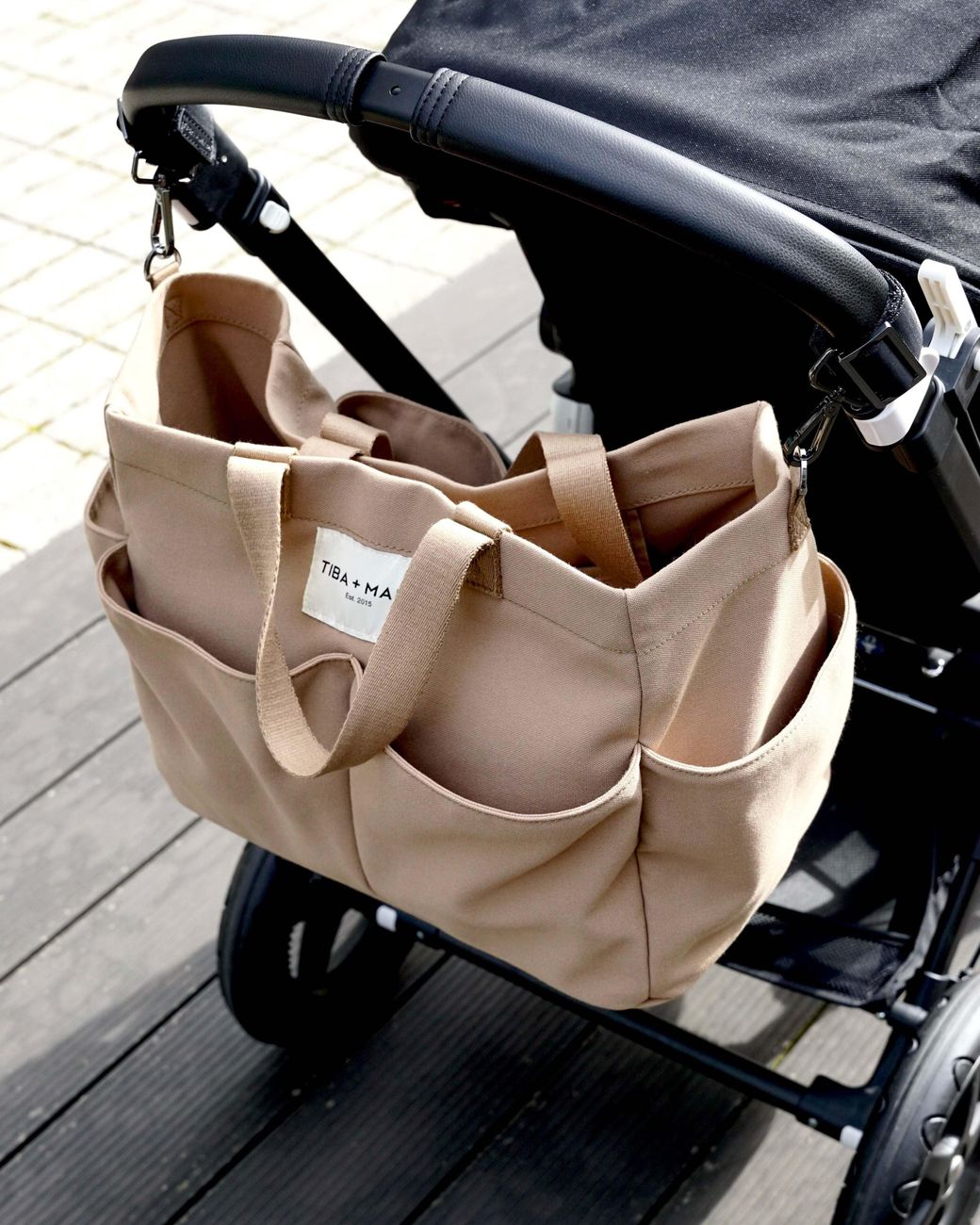 Tiba + Marl Natural T+M Canvas Pocket Tote Desert