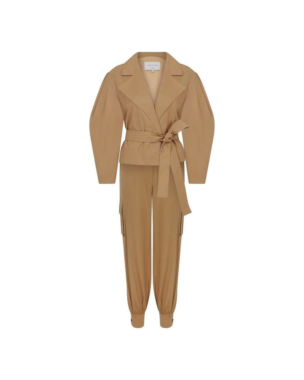 NAZLI CEREN Brown Kai Jacket