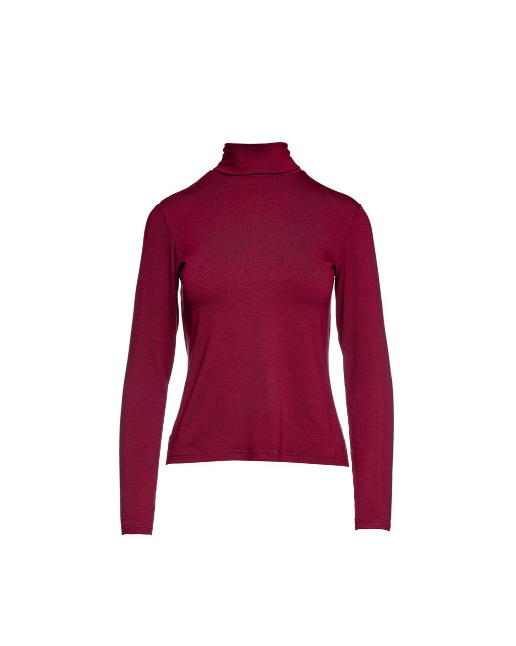 Conquista Red Burgundy Turtle Neck Top By