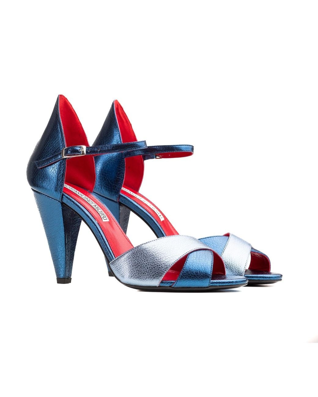 Rosamund Muir London Blue Aurora Metallics Heels