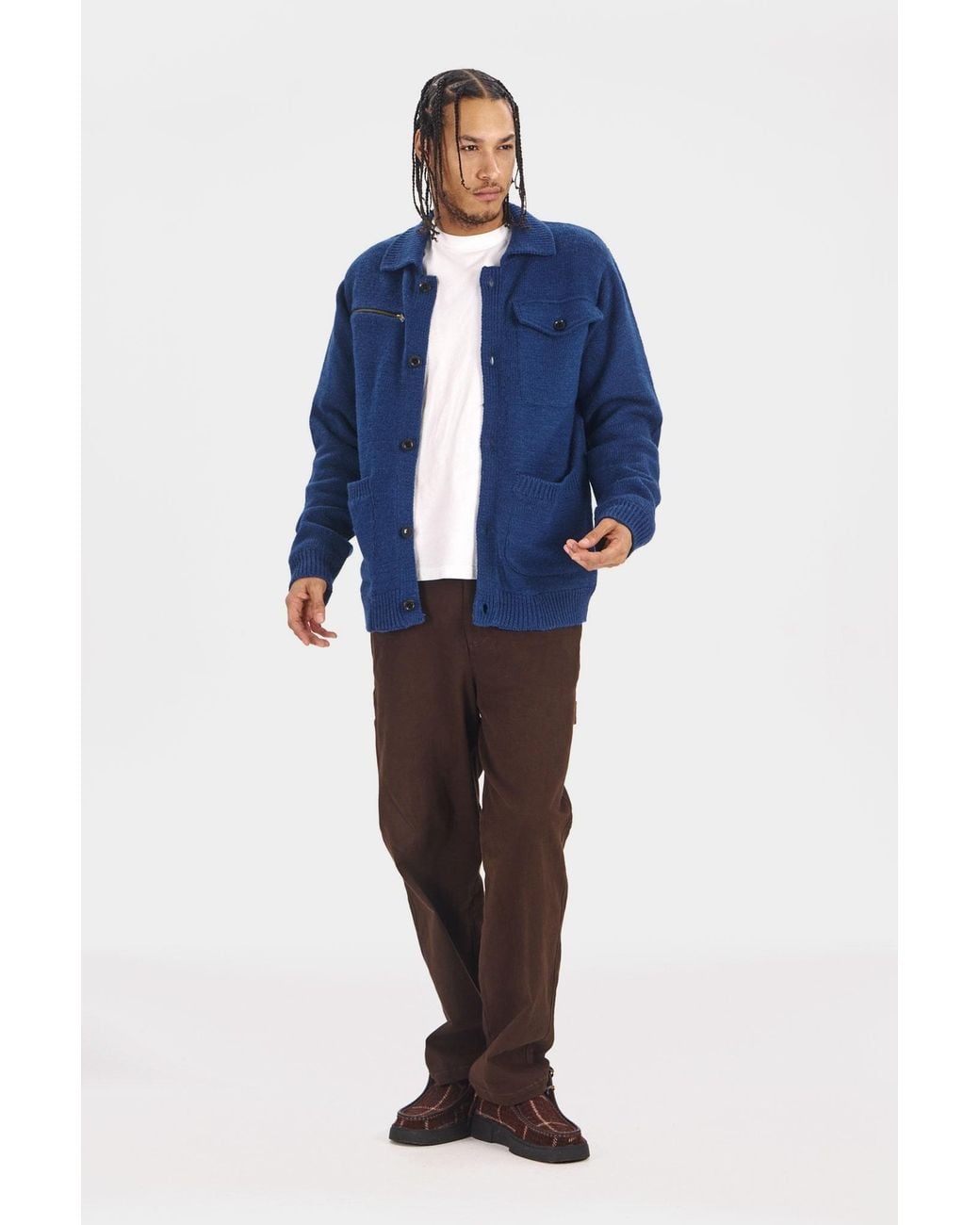 Komodo Blue Wolfie Lambswool Jacket for men