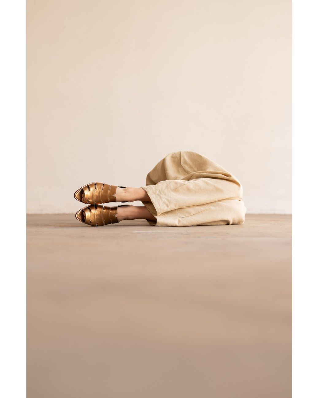 Mafalda Brown Gisele Peep-Toe Sandals