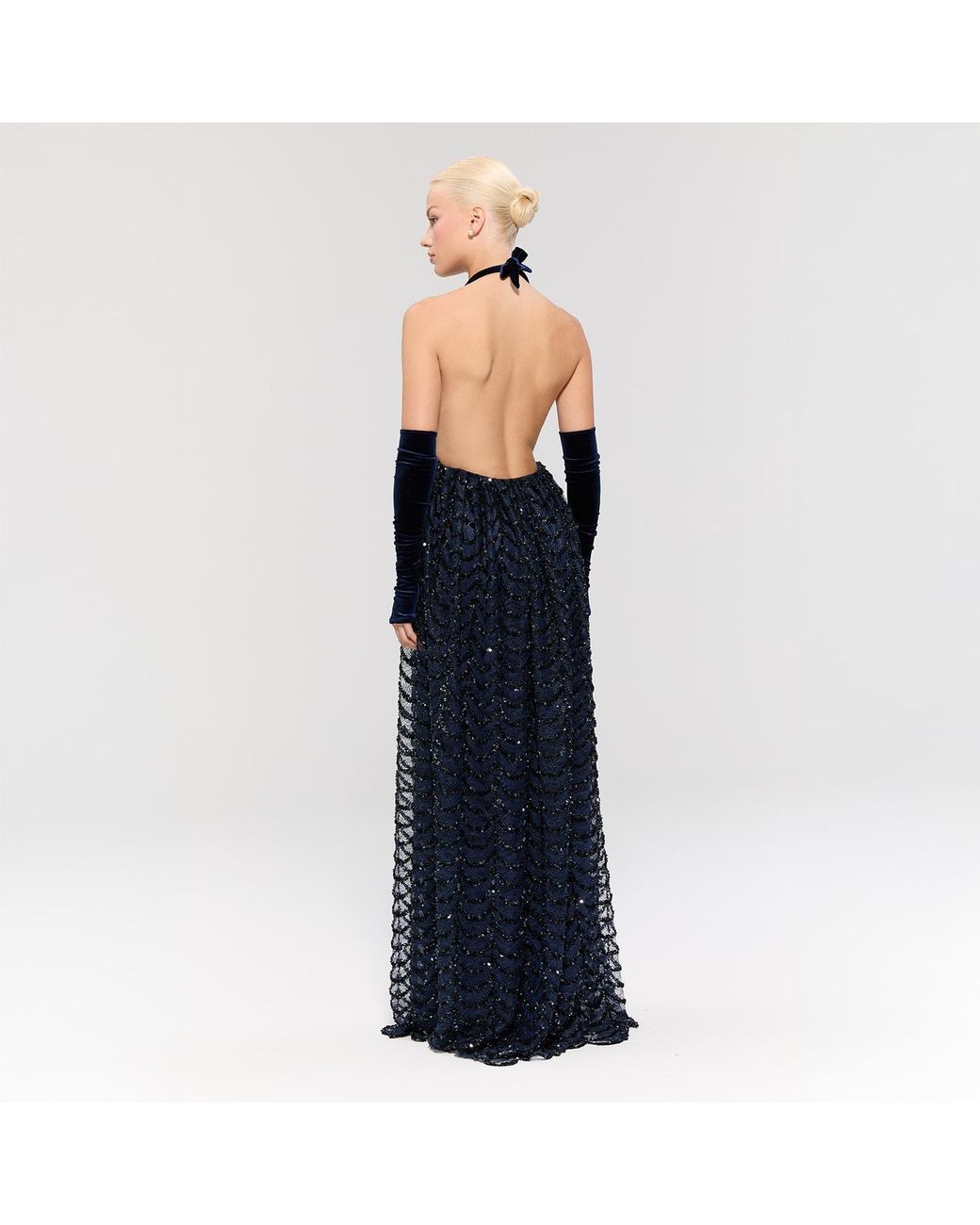 Nur Karaata Blue Crownlight Gown