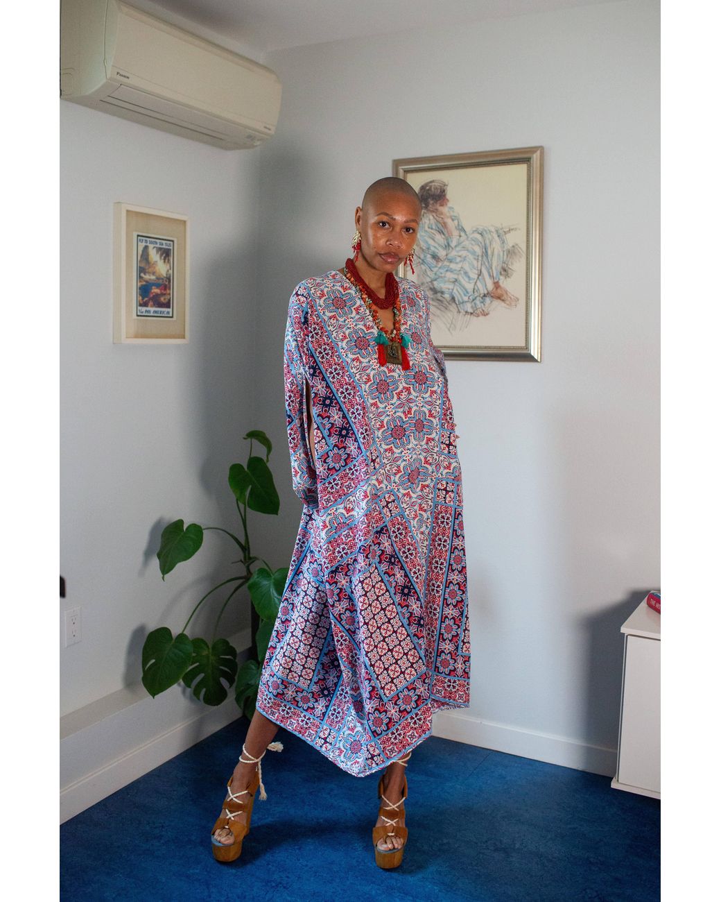 Jennafer Grace Purple Fira Nouveau Caftan