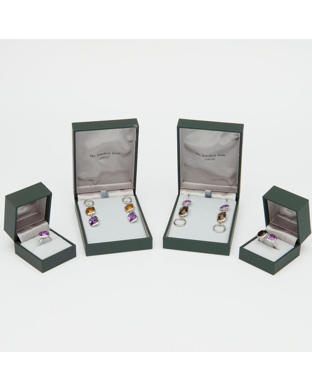 The Jewellery Store London Purple Desert Mirage Amethyst Ring