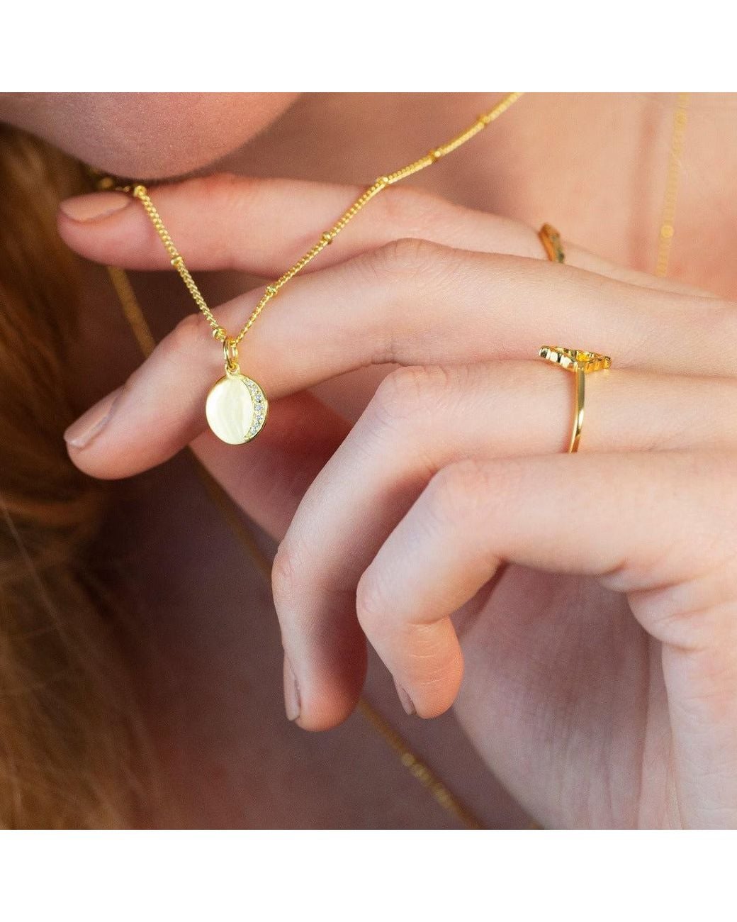 With Love Darling Metallic Eclipse Necklace