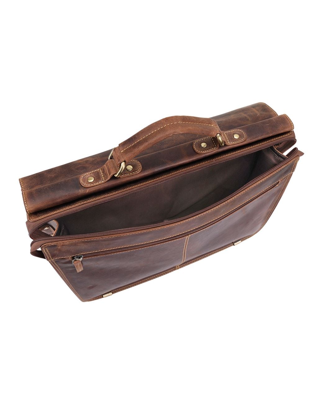 Lloyd Baker Brown Thane Leather Briefcase for men