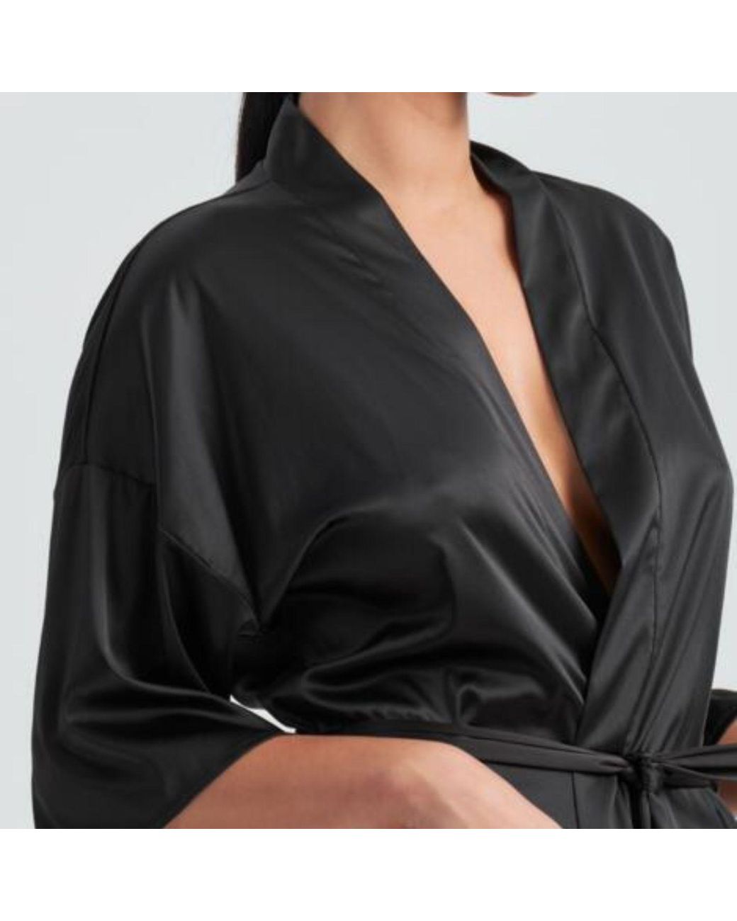 Daily Underwear Black Dressing Gown Alice