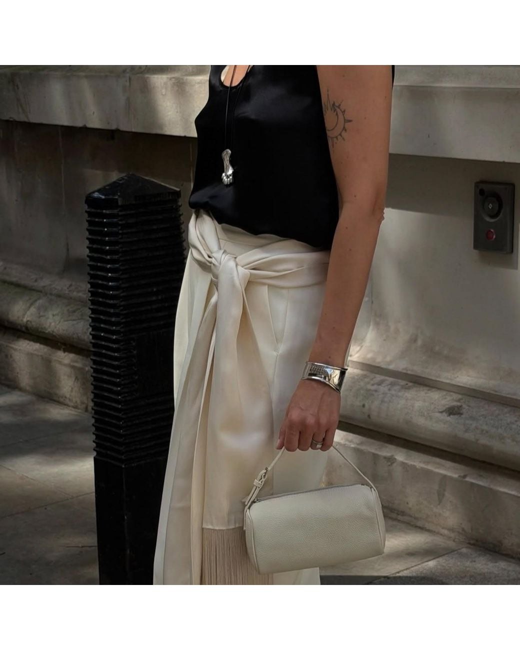 Miss Cecilia Metallic Arc Cuff Bangle