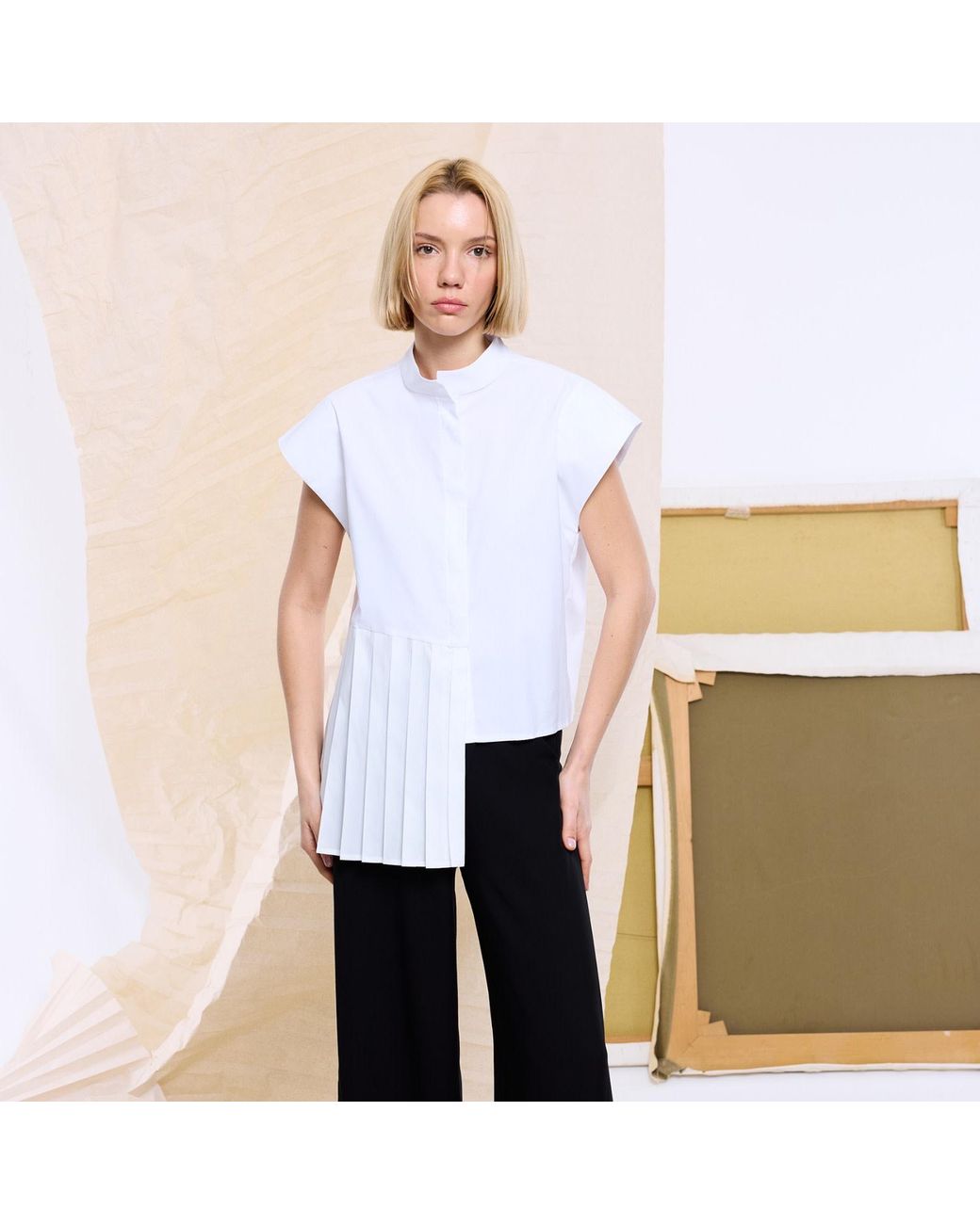 Mirimalist White Pliora Shirt
