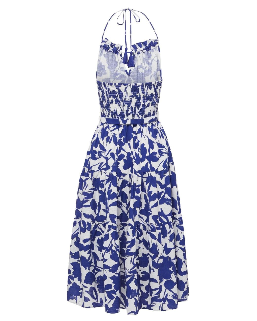 Change of Scenery Blue Neutrals Abbie Halter Dress