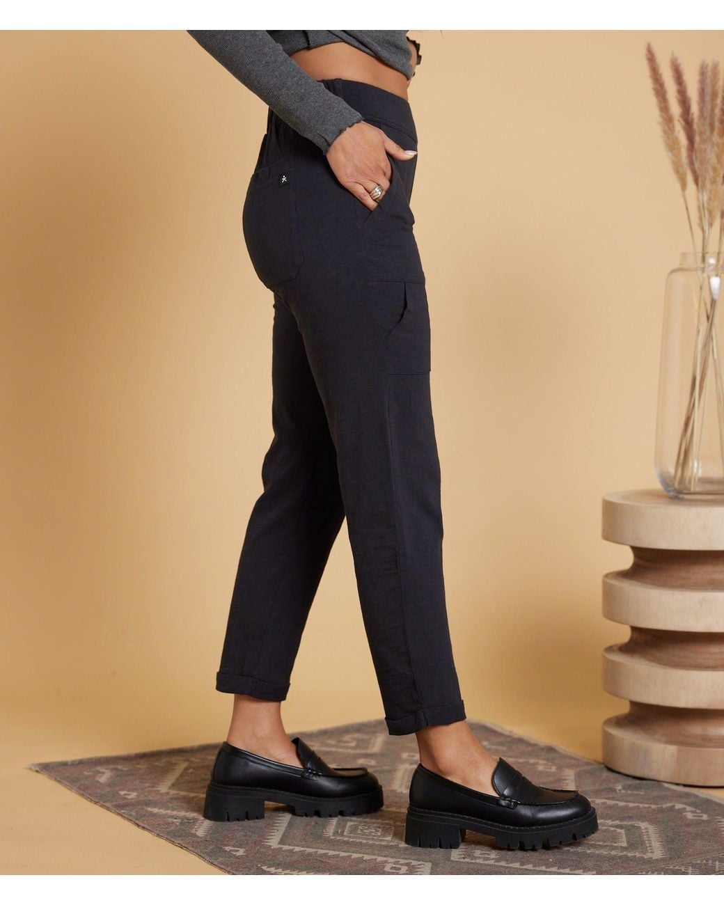Known Supply Blue Mid Rise Slim Pants