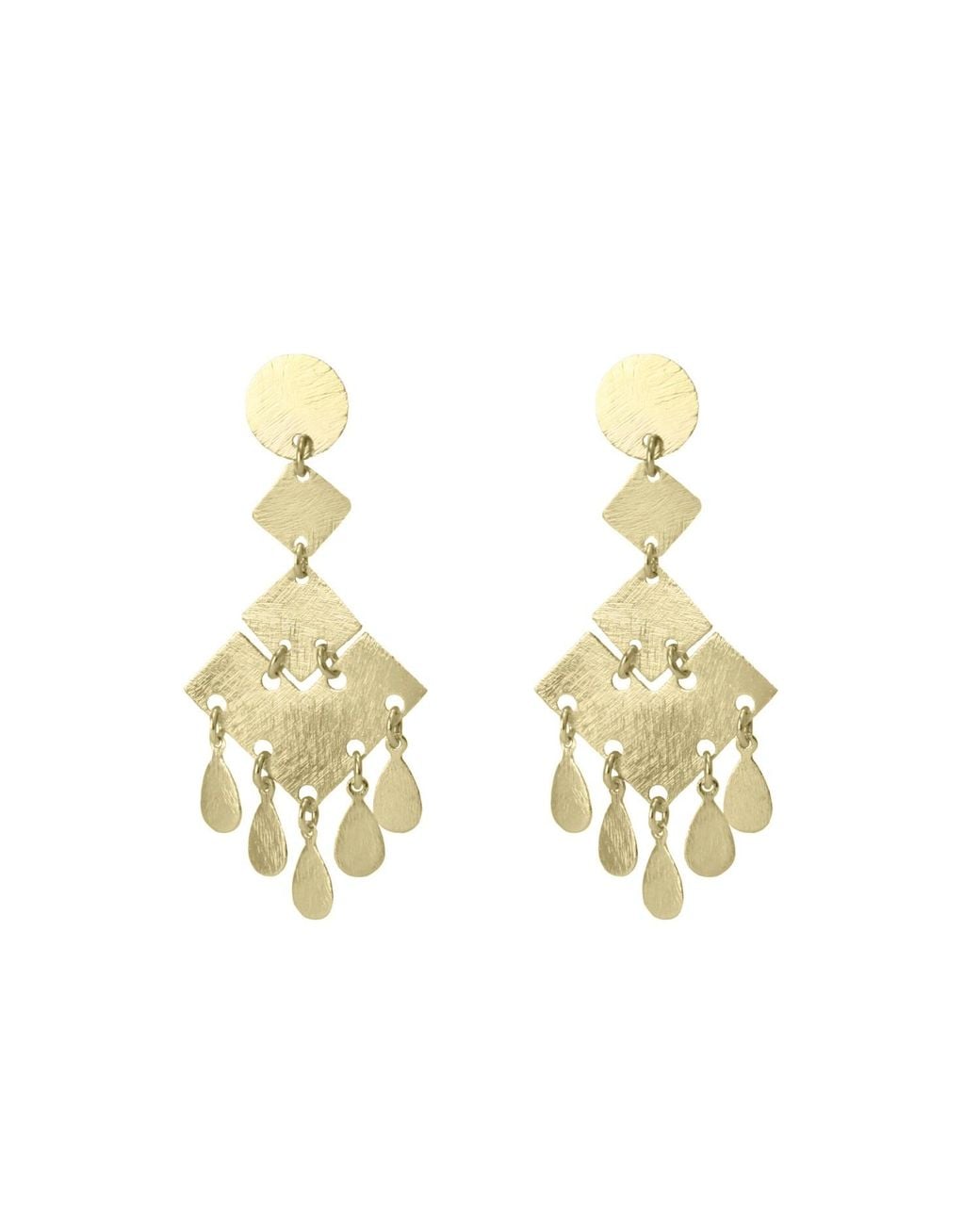 Marcia Moran Metallic Blair Chandelier Earrings