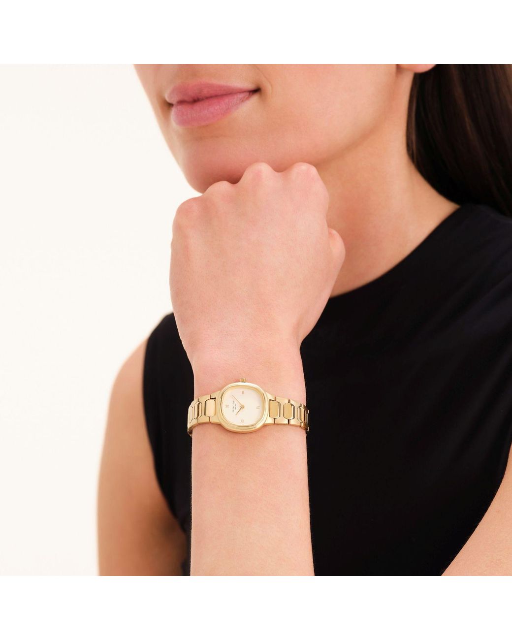 ROSEFIELD Metallic Gaia Xs Watch Creme Dial Roman Indexes