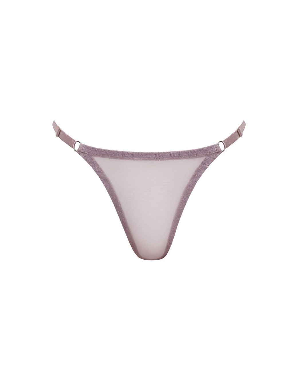 Daily Underwear Purple Adjustable Brazilian Panties Light