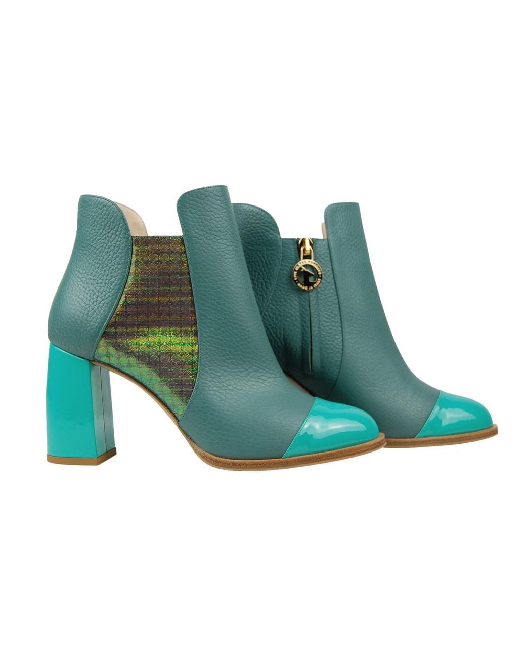 Moon D'elle Blue Aurora Ankle Boots