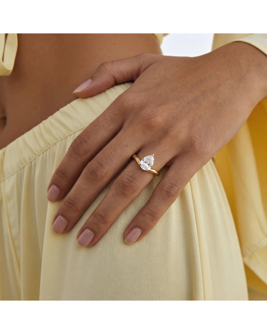 By Virgo Metallic Celeste Ring