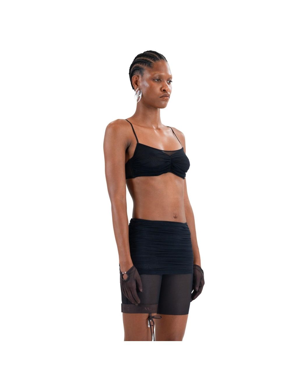 Zhilyova Black Amora Shorts