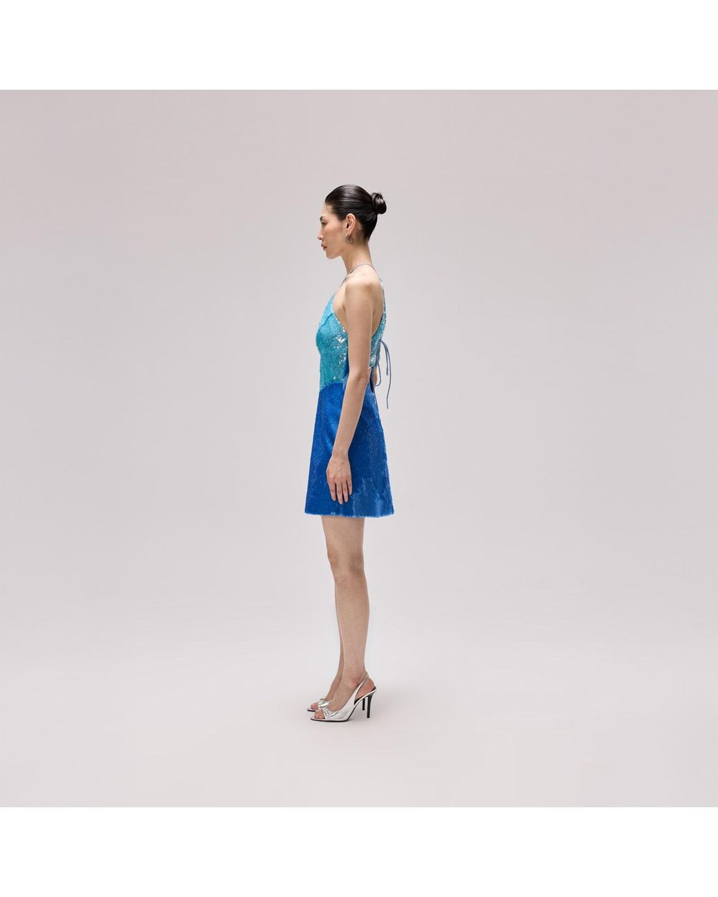 Herfetch Blue Aquamarine Mini Dress