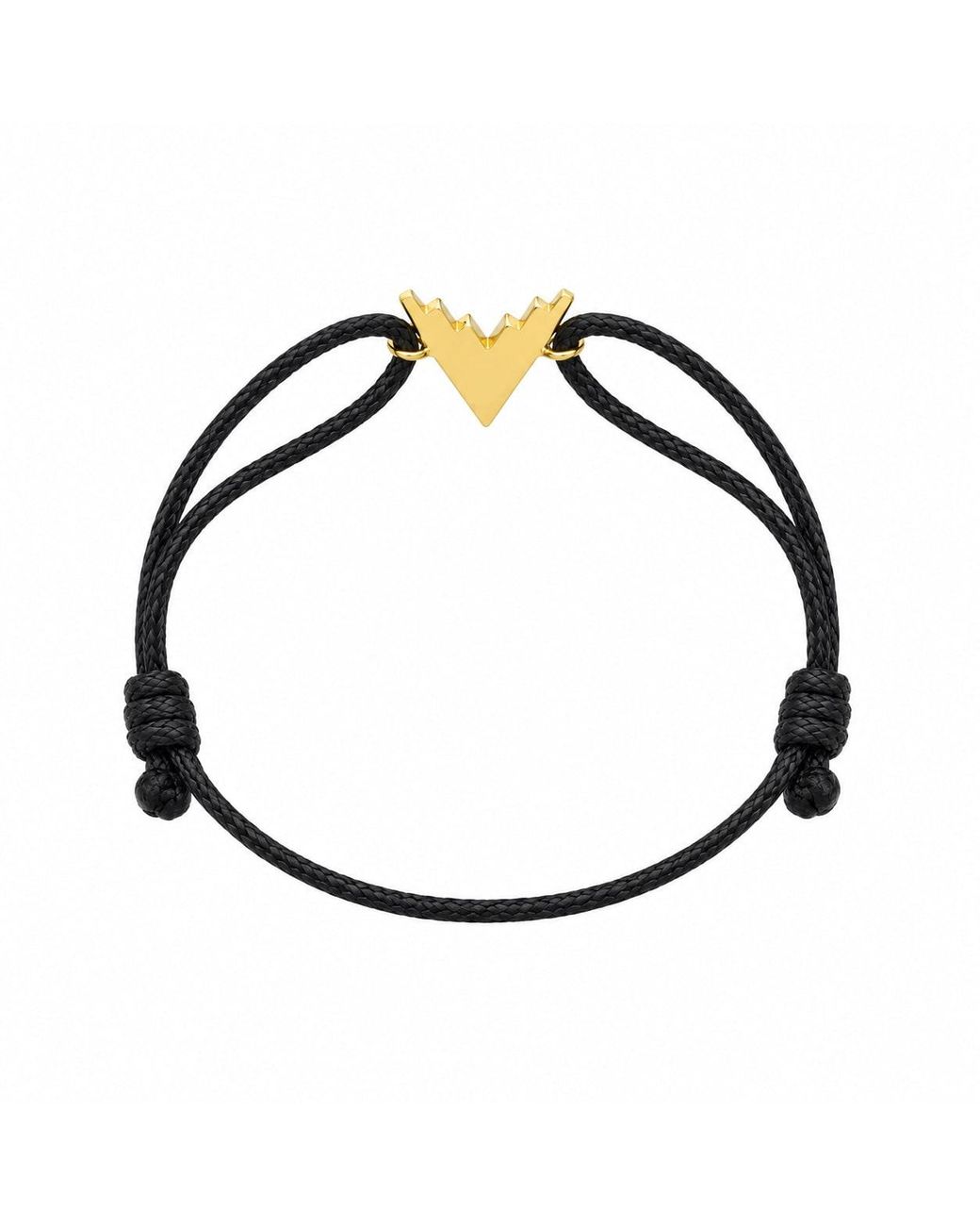 Ogé Jewelry Black Valor Cord Bracelet for men